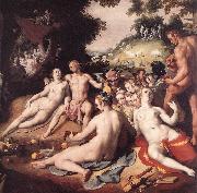 CORNELIS VAN HAARLEM The Wedding of Peleus and Thetis (detail) sd oil painting